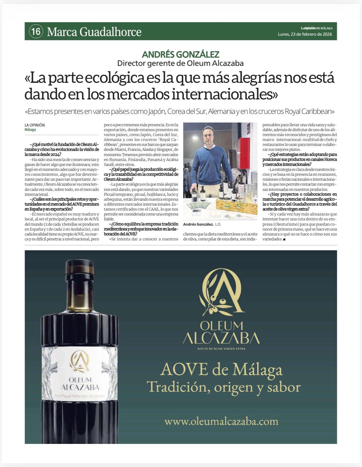 Oleum Alcazaba Un Año de Esfuerzo, Tradición y Proyección Internacional